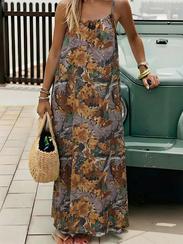 Women's Solid Color Backless Cami Dress