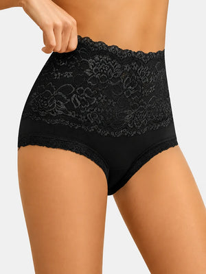 5-Pack High-Waist Lace Comfort Briefs