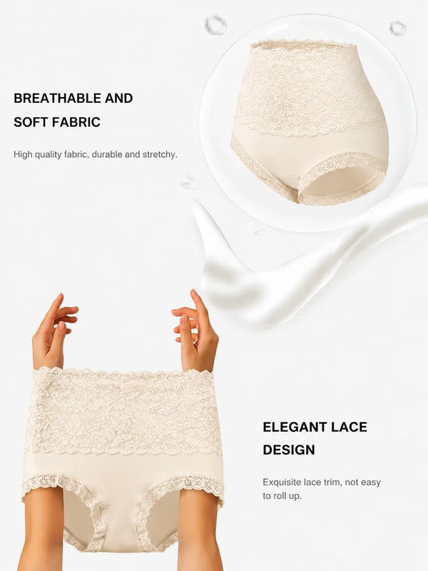 5-Pack High-Waist Lace Comfort Briefs