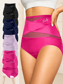 High-Waisted Tummy Control Mesh Briefs