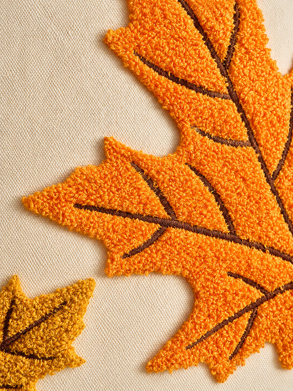 Autumn Pumpkin & Maple Leaf Pillow Covers – Festive Thanksgiving Sofa Decorations