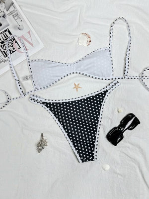 Backless Tie-Up Sexy Two-Piece Bikini Swimsuit