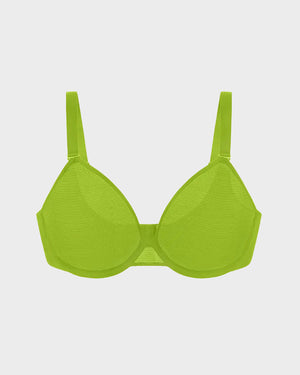 Seamless Mesh Unlined Underwire Minimizer Bra