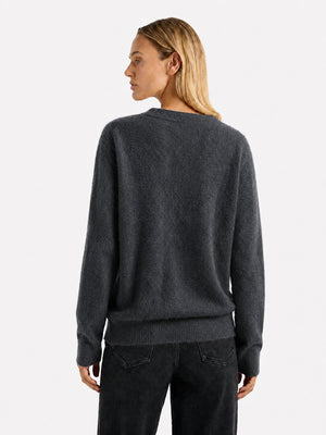Soft-Brushed Wool Crewneck Sweater