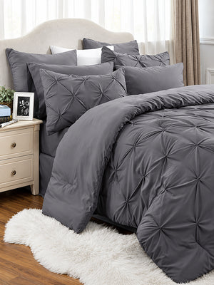 3-Piece Pinch Pleat Bedding Set – Cloud-Like Softness, Breathable Comfort & a Cozy, Inviting Bedroom