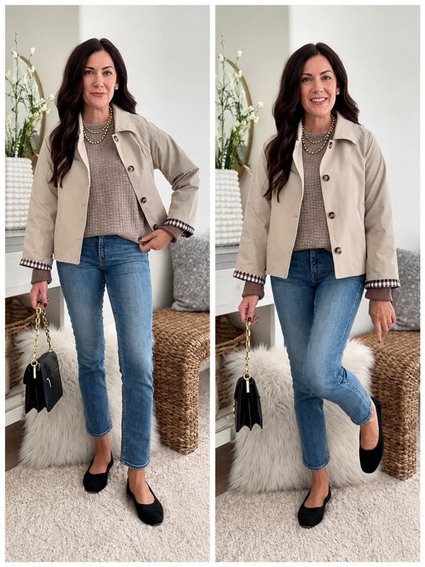 The Classic Cropped Trench Jacket