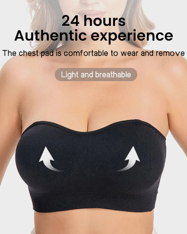 Non-Slip Bandeau Seamless Wireless Strapless Bra