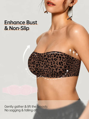 Strapless Jelly Push-Up Bra for Women