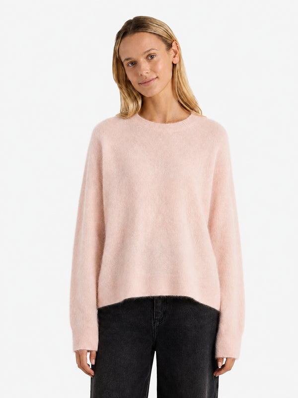 Soft-Brushed Wool Crewneck Sweater