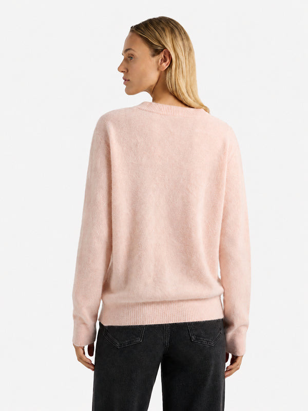 Soft-Brushed Wool Crewneck Sweater