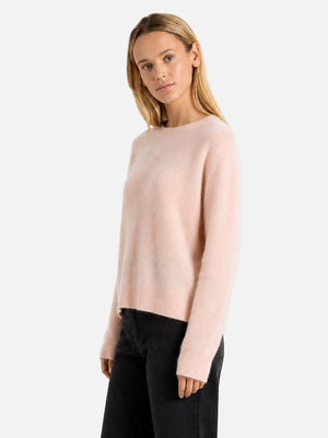 Soft-Brushed Wool Crewneck Sweater