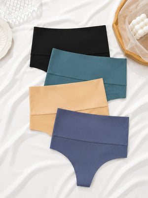 4-Pack Seamless High Waist Tummy Control Shaping Briefs