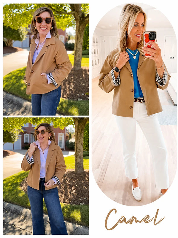 The Classic Cropped Trench Jacket