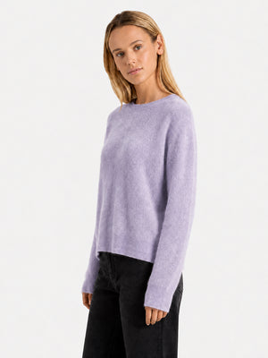Soft-Brushed Wool Crewneck Sweater