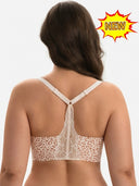 Lace Racerback Wireless Push-Up Deep V Jelly Bra