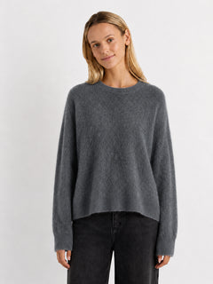 Soft-Brushed Wool Crewneck Sweater