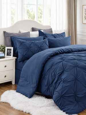 3-Piece Pinch Pleat Bedding Set – Cloud-Like Softness, Breathable Comfort & a Cozy, Inviting Bedroom