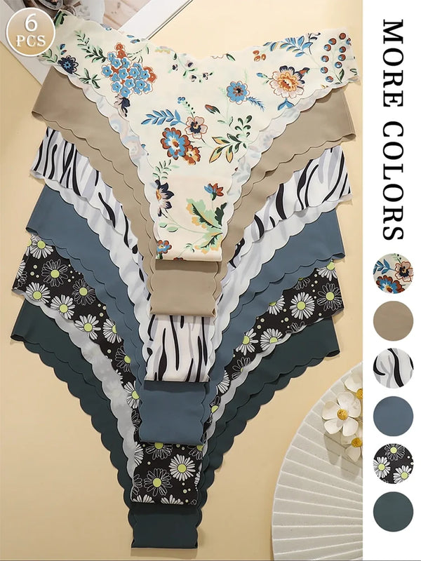 Seamless Scallop Trim Briefs