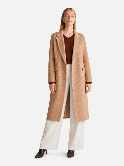 Women's 100%  Wool Double-Faced Tailored Coat