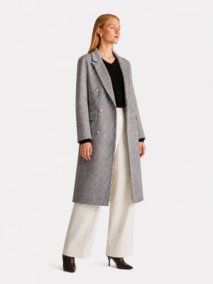 Women's 100%  Wool Double-Faced Tailored Coat