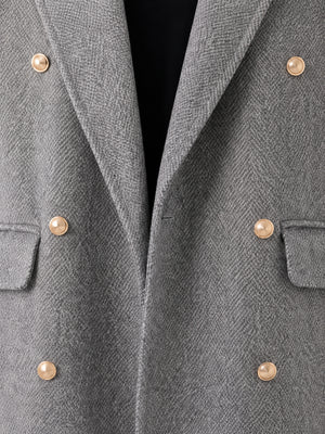 Women's 100%  Wool Double-Faced Tailored Coat