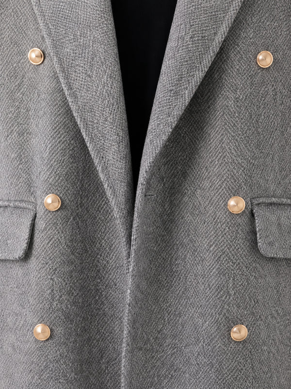 Women's 100%  Wool Double-Faced Tailored Coat