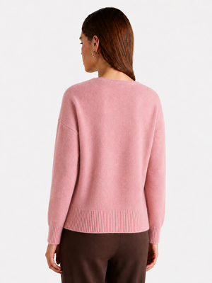 Relaxed V-Neck Wool Sweater