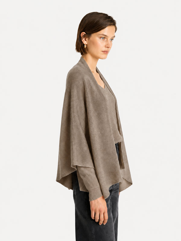 The Premium Wool Blend Oversized Cape Wrap