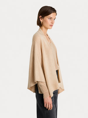 The Premium Wool Blend Oversized Cape Wrap