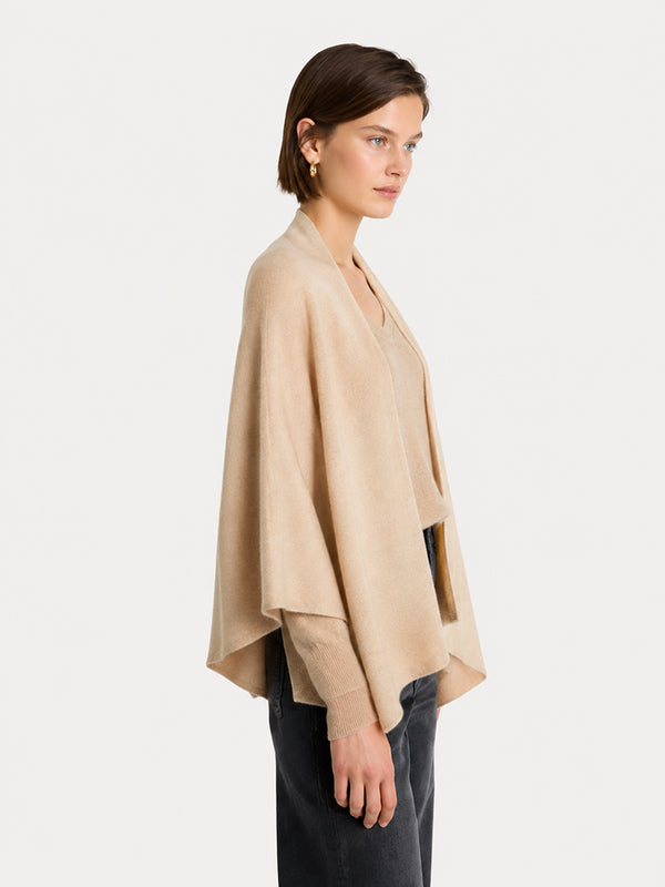 The Premium Wool Blend Oversized Cape Wrap