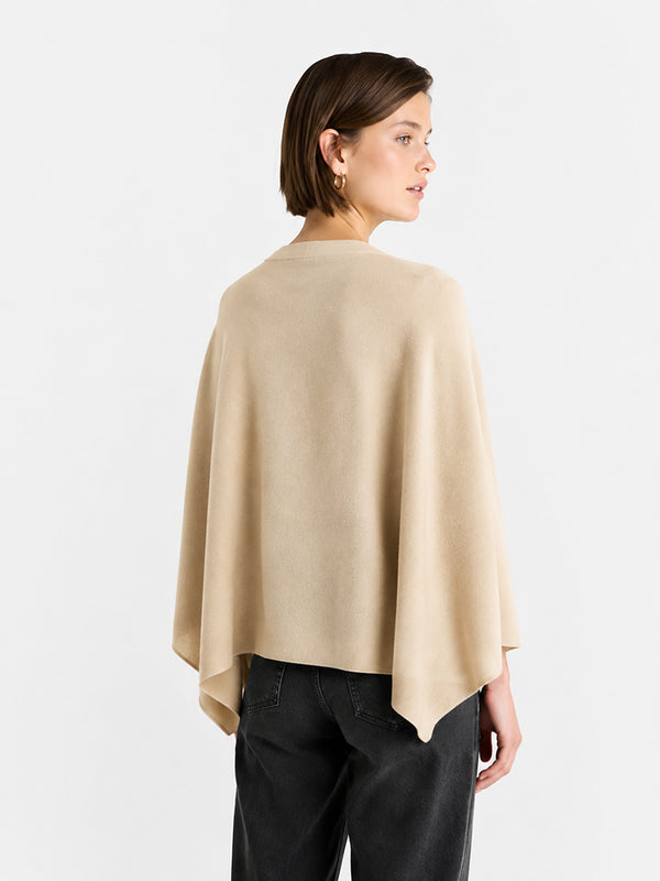The Premium Wool Blend Oversized Cape Wrap
