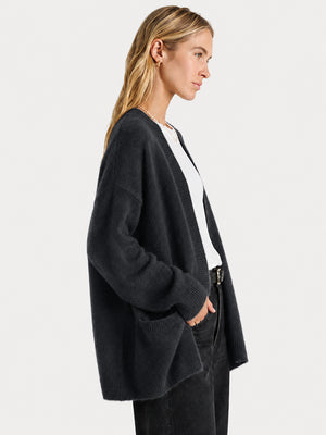 Women's 100% Wool Relaxed Longline Cardigan