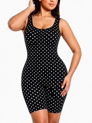 Back Pull Down Easy Bathroom Shaping Bodysuit | Tummy & Butt Contour Shapewear