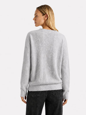 Soft-Brushed Wool Crewneck Sweater