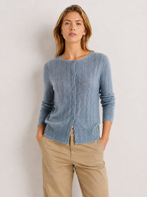 Women’s Wool Knit Crew Neck Sweater Loose Fit Ribbed Pullover Top