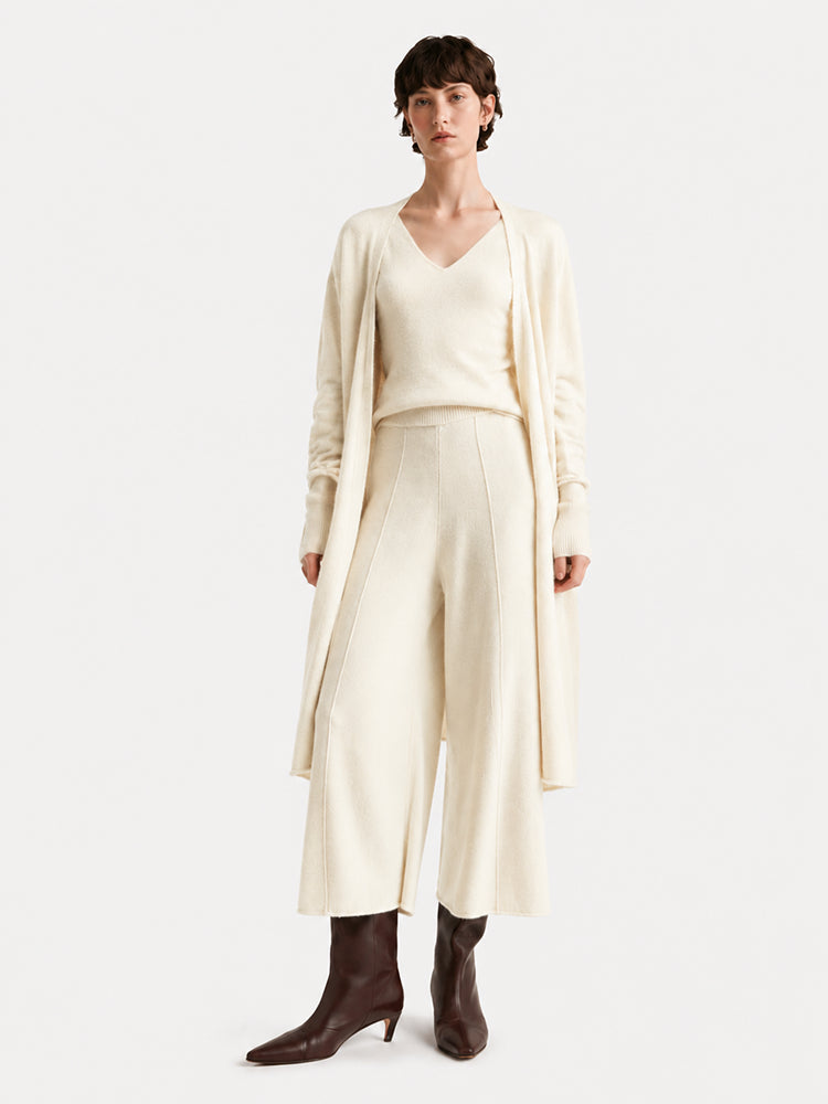 The Cashmere Blend Longline Knit Cardigan