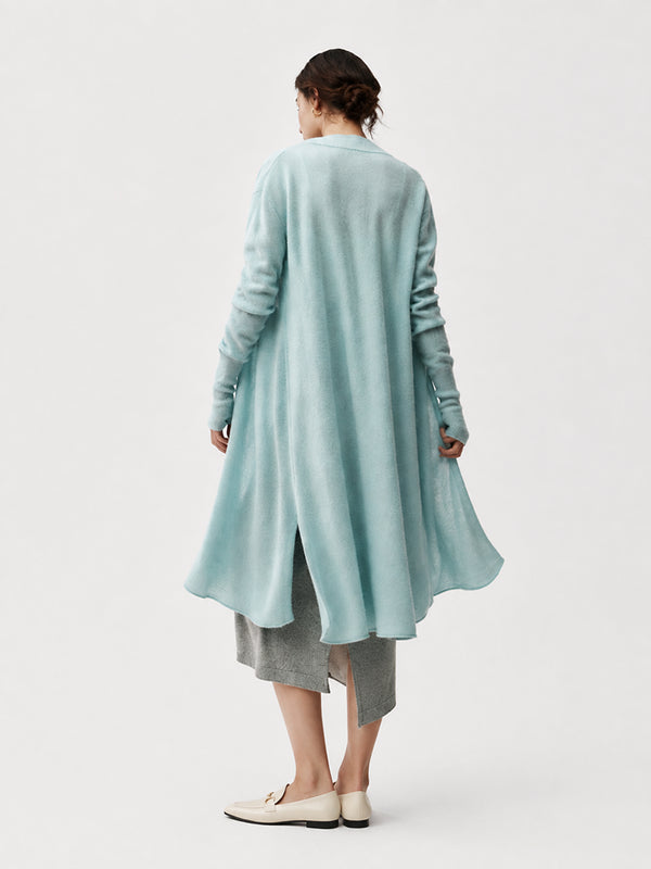 The Cashmere Blend Longline Knit Cardigan