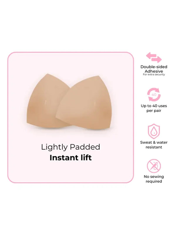 Swansway Invisible Lift Bra Inserts – Invisible Sticky Pads for Low-Cut Outfits