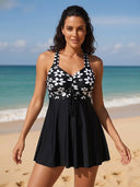 Babydoll Tummy Control Two-Piece Swim Set