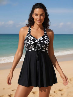 Babydoll Tummy Control Two-Piece Swim Set