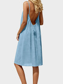 Women's Solid Color Cami Lounge Dress