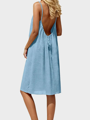 Women's Solid Color Cami Lounge Dress