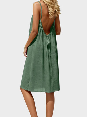 Women's Solid Color Cami Lounge Dress