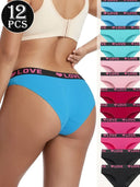 12-Pack High Rise Panties for Women – Soft Breathable Everyday Underwear