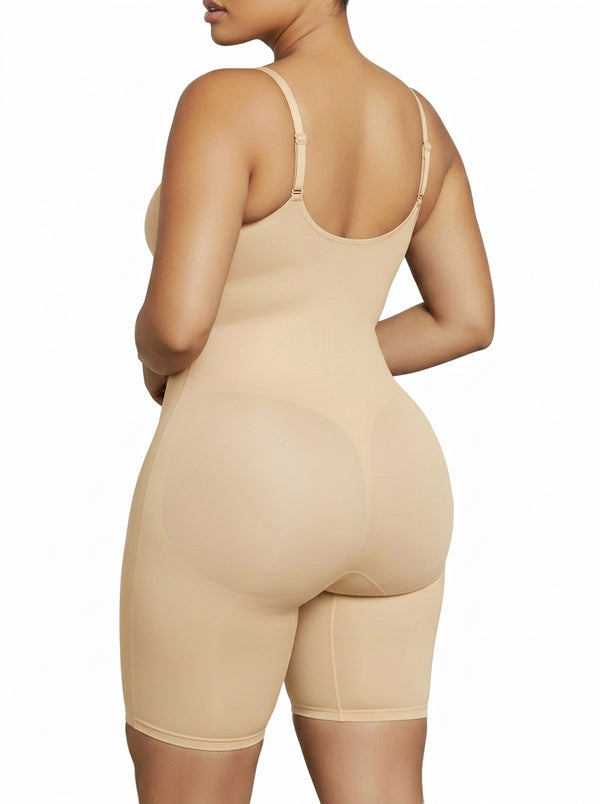 Zip-Up Sculpting Shapewear Bodysuit