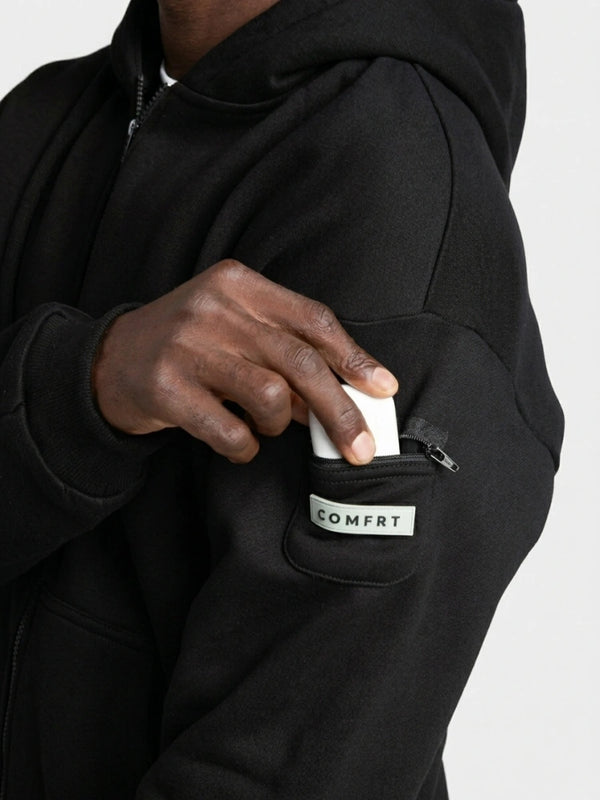 Essential Oversized Zip Hoodie