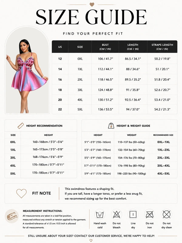 Romantic Floral Embroidered Plus Size Babydoll