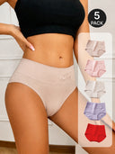 5-Pack High Waisted Seamless Shaping Briefs