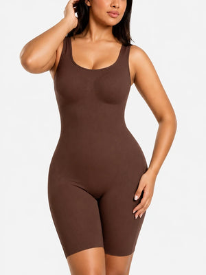 Back Pull Down Easy Bathroom Shaping Bodysuit | Tummy & Butt Contour Shapewear