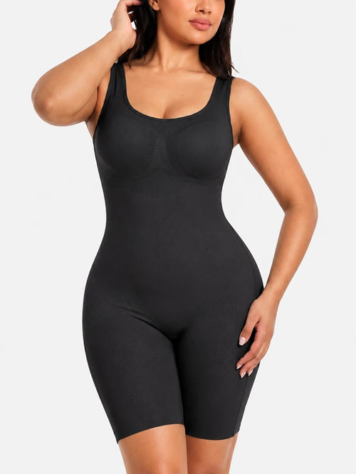 Back Pull Down Easy Bathroom Shaping Bodysuit | Tummy & Butt Contour Shapewear